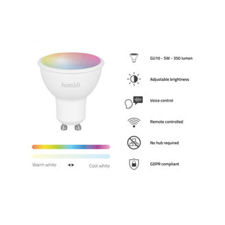 Mynd af Hombli snjallpera GU10 RGB 5W (2 stk)